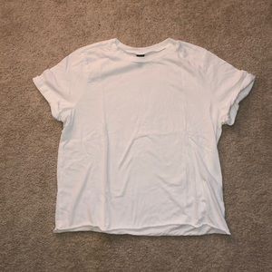 Wild Fable White Cuff Sleeve Crop Top - XL